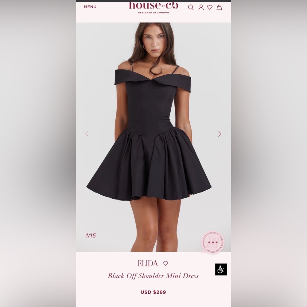 Off the shoulder shirt black dress